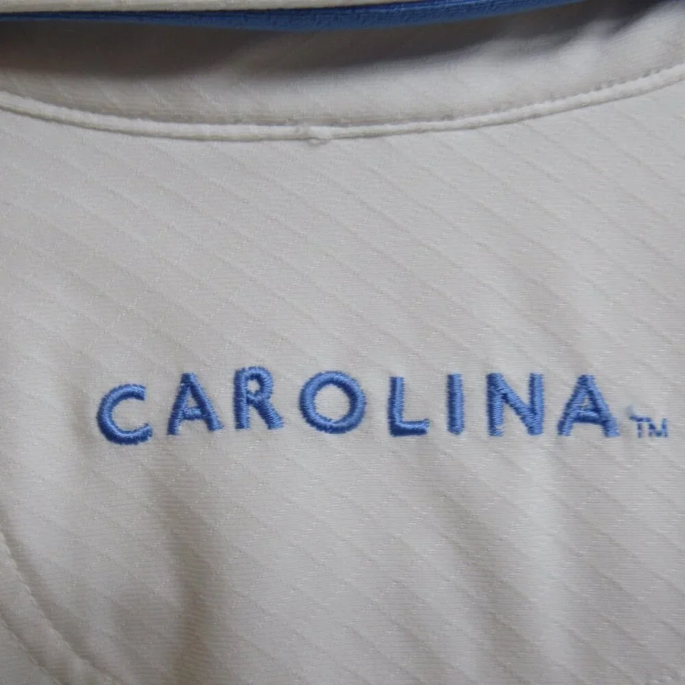 North Carolina Tar Heels Nike Dri-Fit White/Blue Short-Sleeve Polo Shirt‎ Large